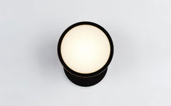 Ex-Display Geode wall light - Black w. Brown Glass