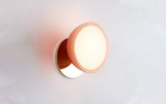 Ex-Display Geode wall light - Polished Brass w. Pink Glass
