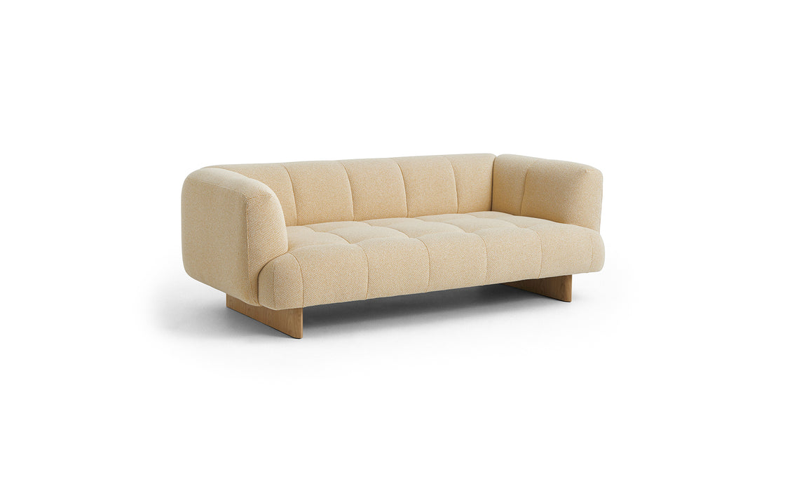 Ex-Display Quilton Lift 2 seat sofa - FG2 olavi yellow
