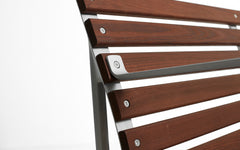 Traverse dining bench with armrests