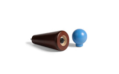 Halma salt & pepper mill - burgundy