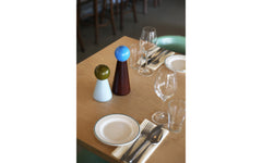 Halma salt & pepper mill - burgundy