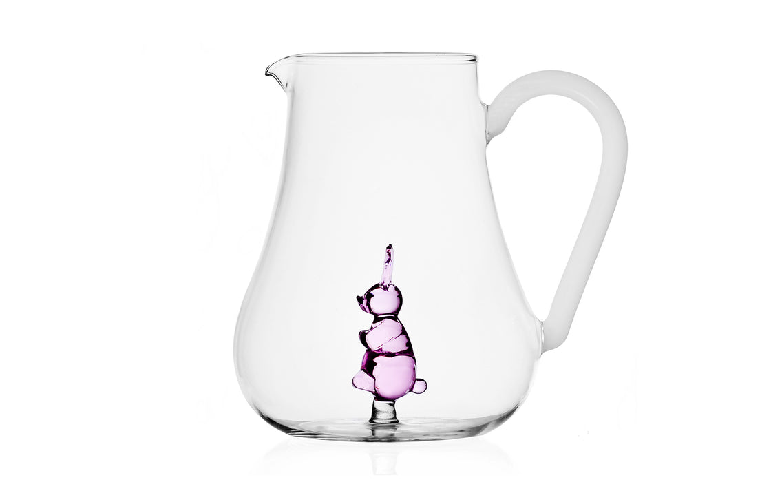 Animal Farm pitcher - pink rabbit