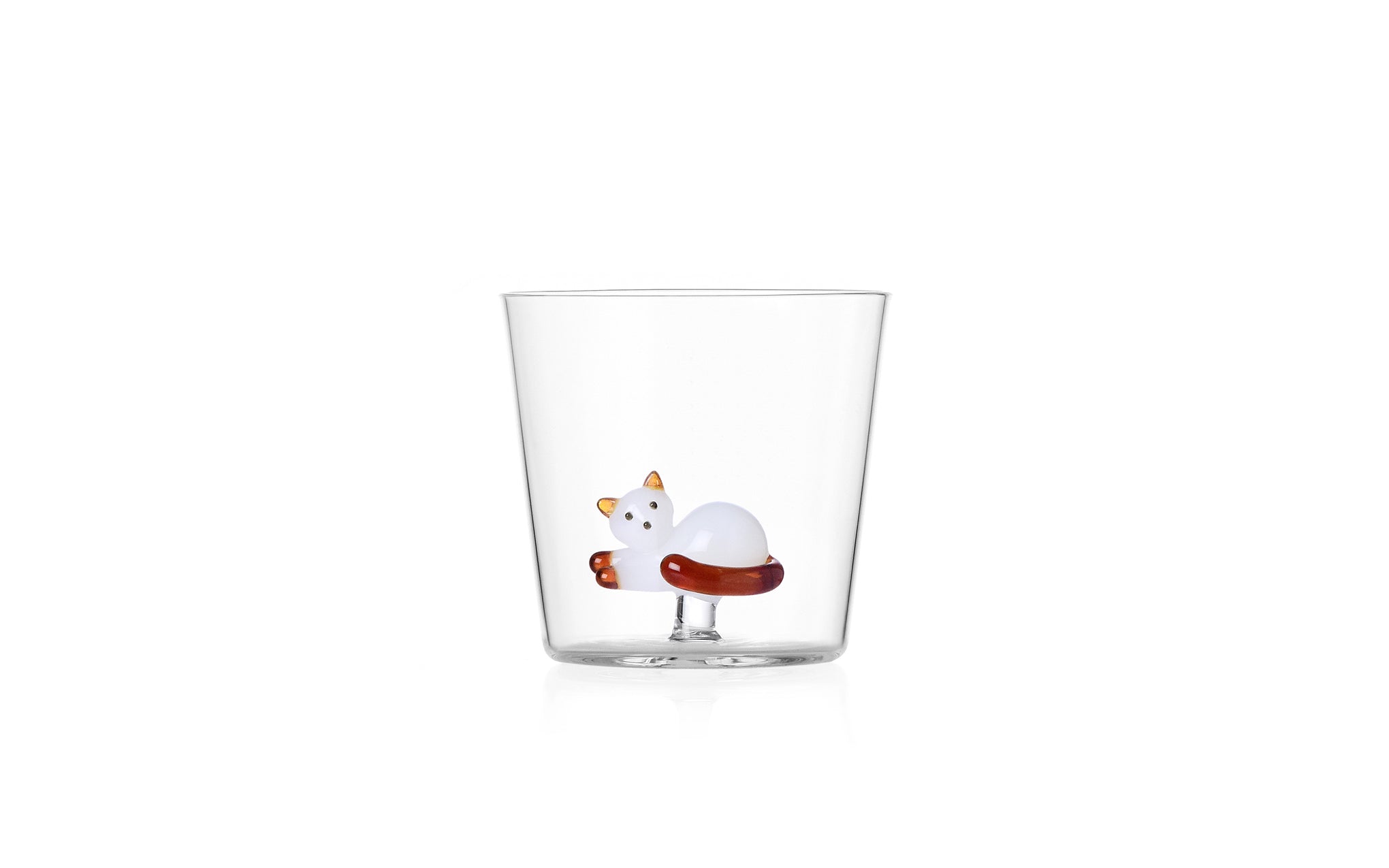 Tabby Cat tumbler - amber tail
