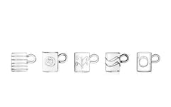 Deco coffee cups - set of 6