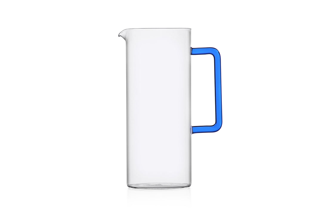 Tube jug - blue handle