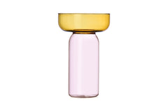 Aura Cylinder vase - amber/pink