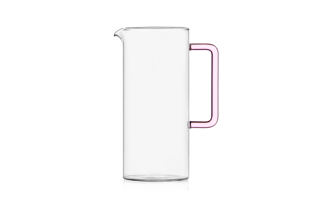 Tube jug - pink handle
