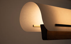 Modernist linear suspension light