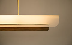 Modernist linear suspension light