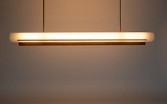 Modernist linear suspension light