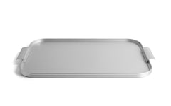 Kaymet Ribbed tray - diamond silver