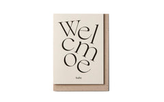 Welcome Baby card - type