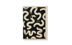 Congratulations card - Black & Cream Abstract
