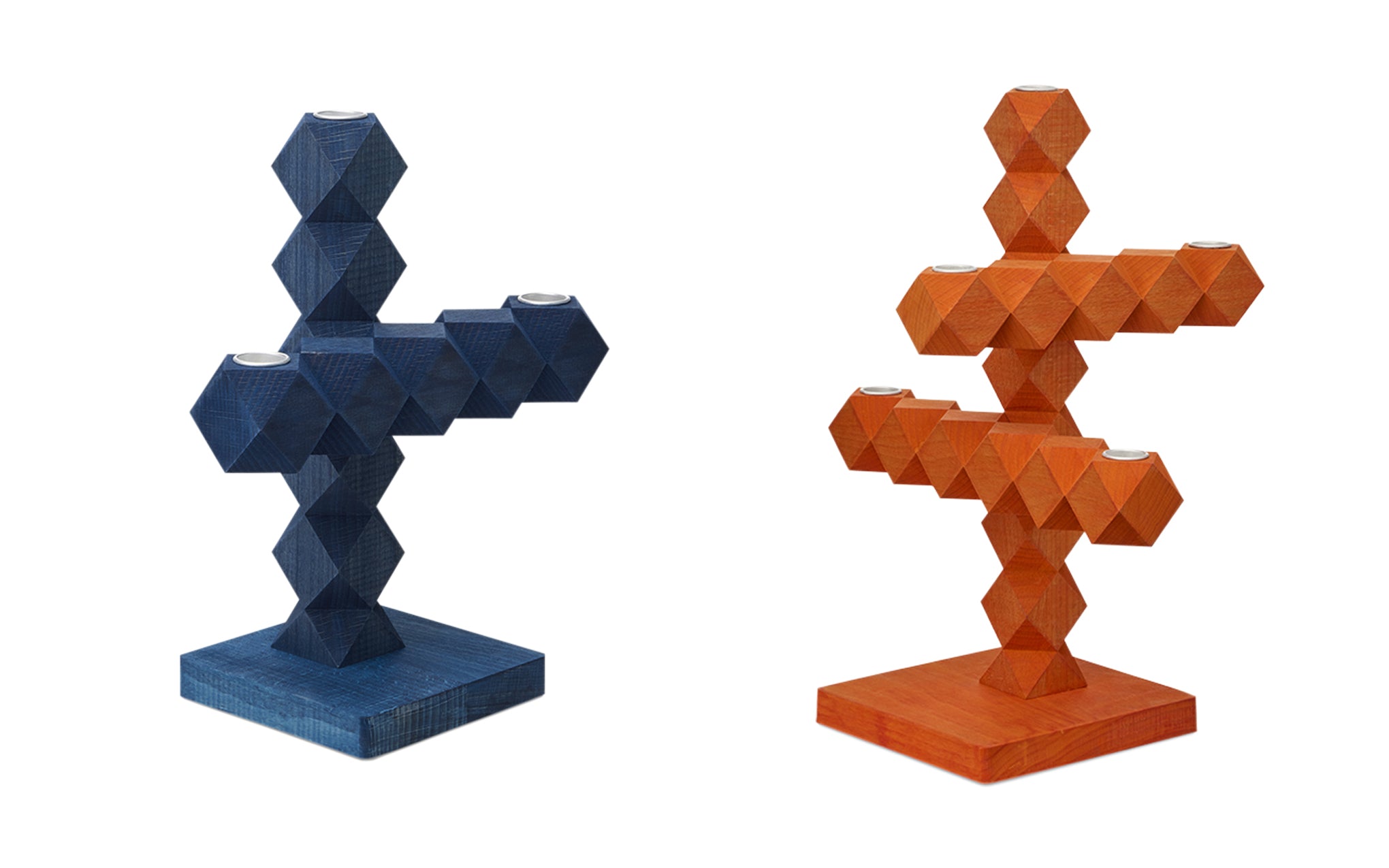 Clean cut candle holder