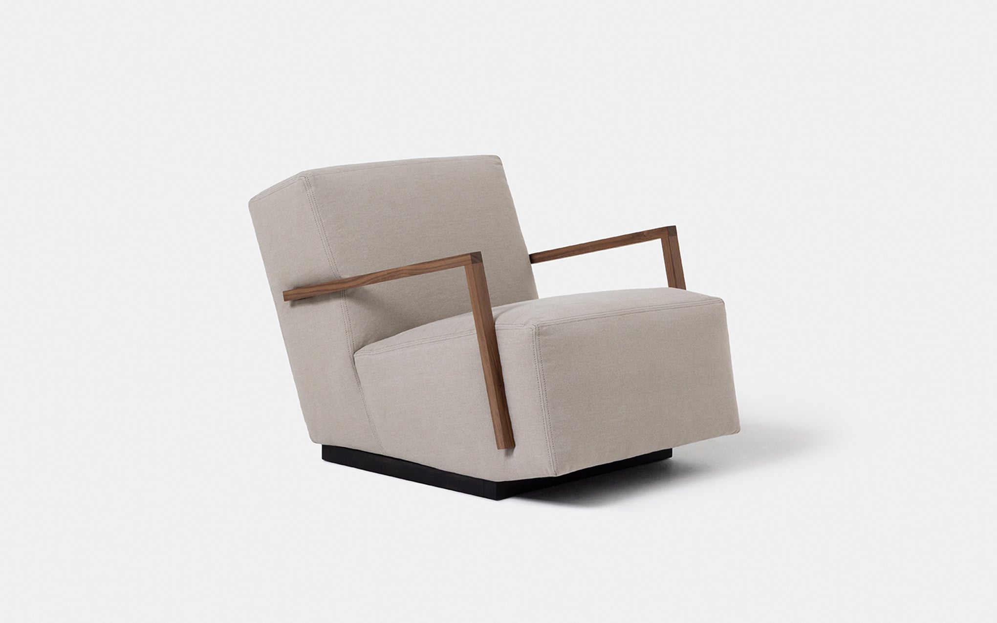 Marcel armchair - walnut arms