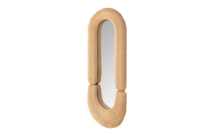 Loop rattan mirror - large