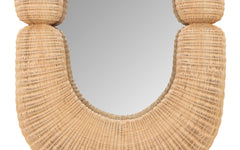 Loop rattan mirror - large