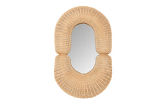 Loop rattan mirror - small