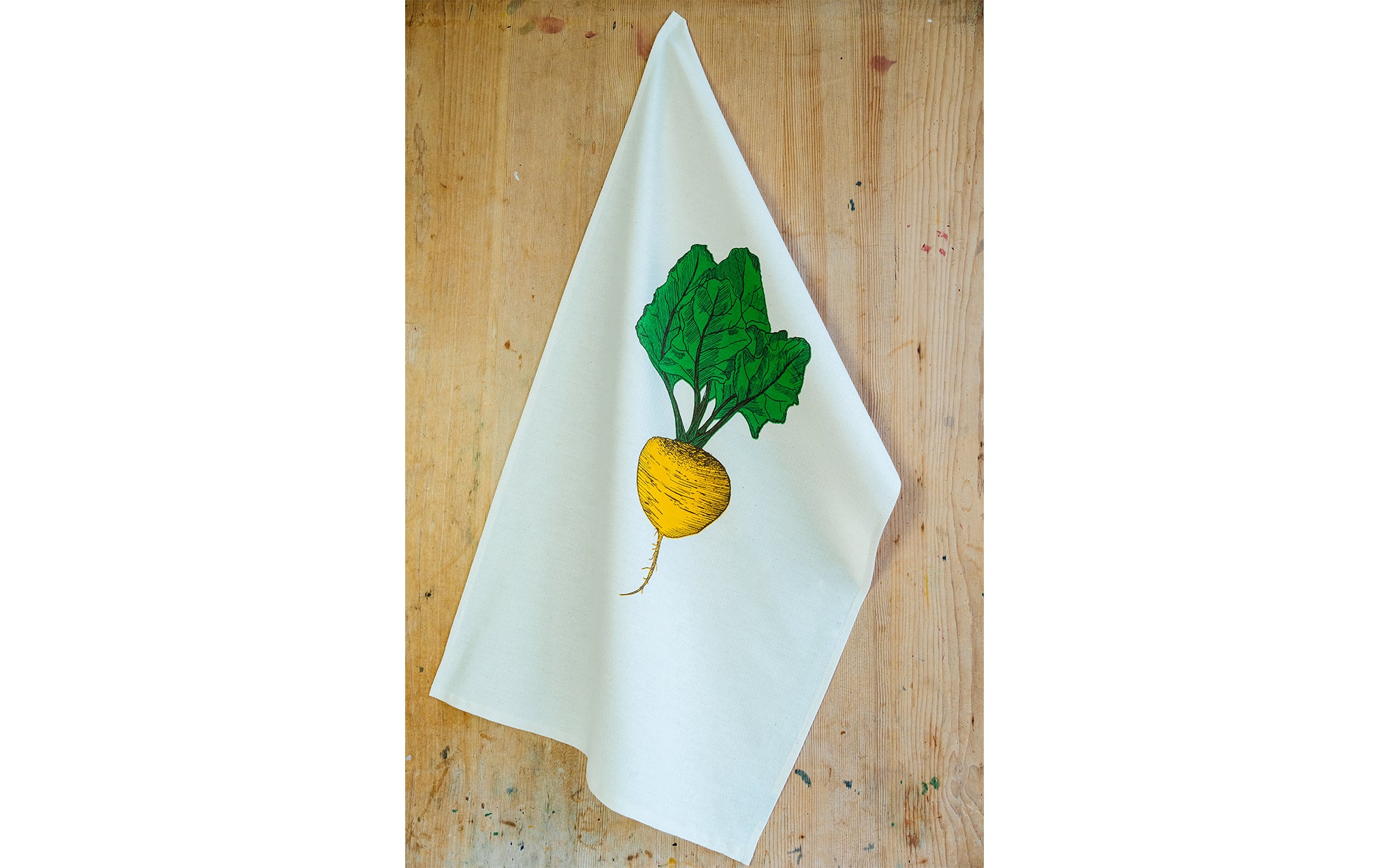 Golden Beet tea towel