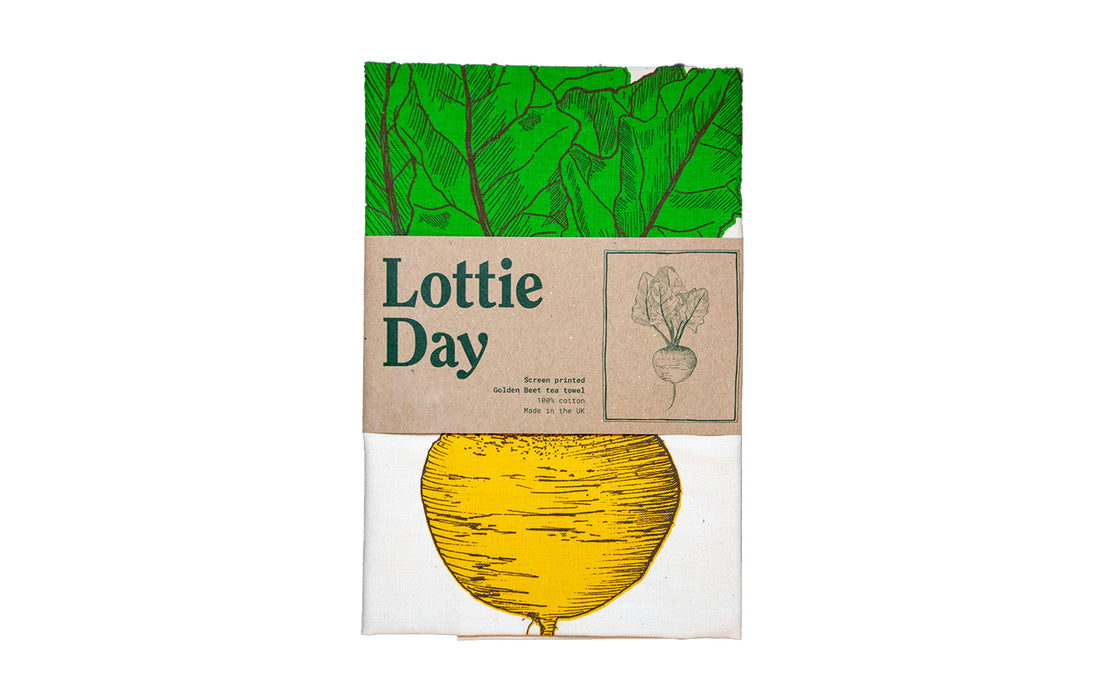 Golden Beet tea towel