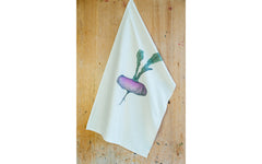 Purple Turnip tea towel