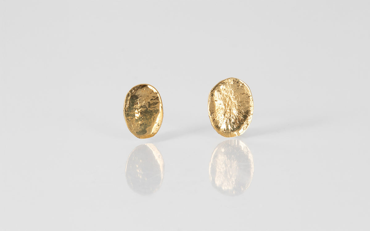 Left O earrings