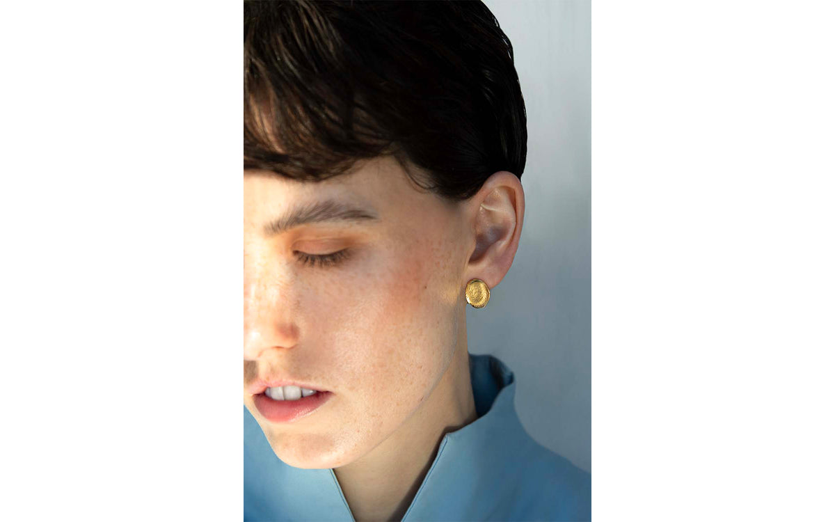 Left O earrings