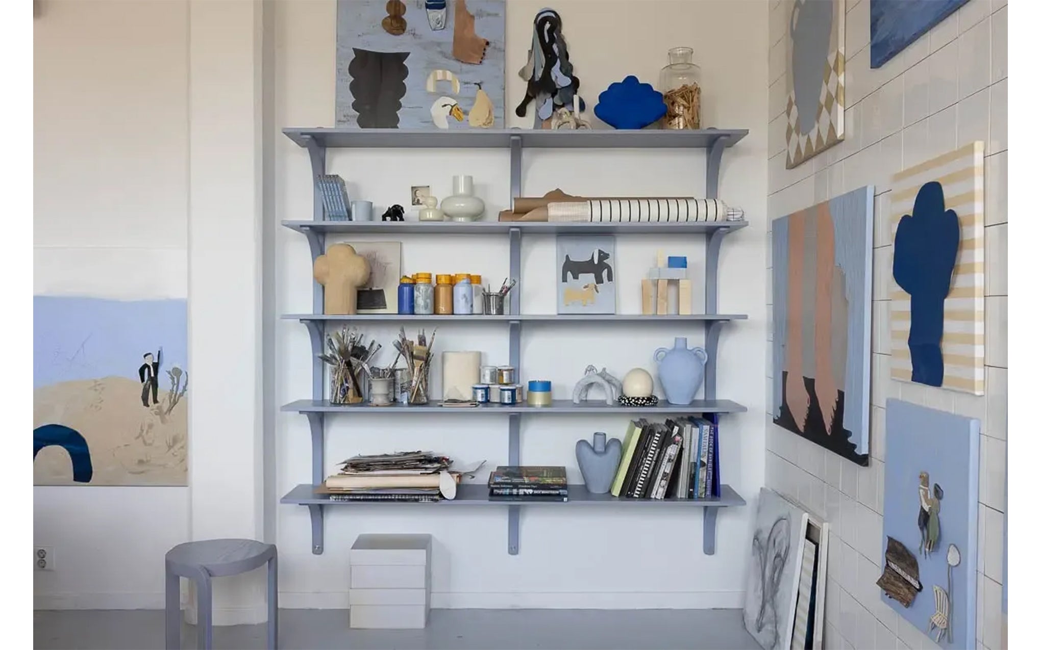 Levi wall shelf 1800 – 5 shelves