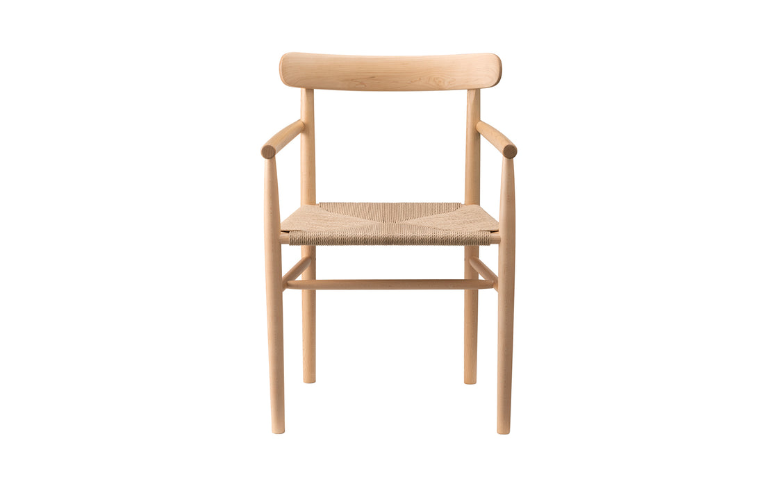 Lightwood armchair - paper cord seat