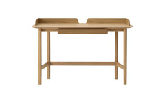 Lightwood desk - panel & drawer