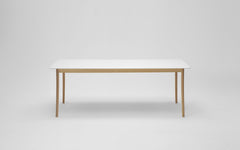 Lightwood dining table - corian top