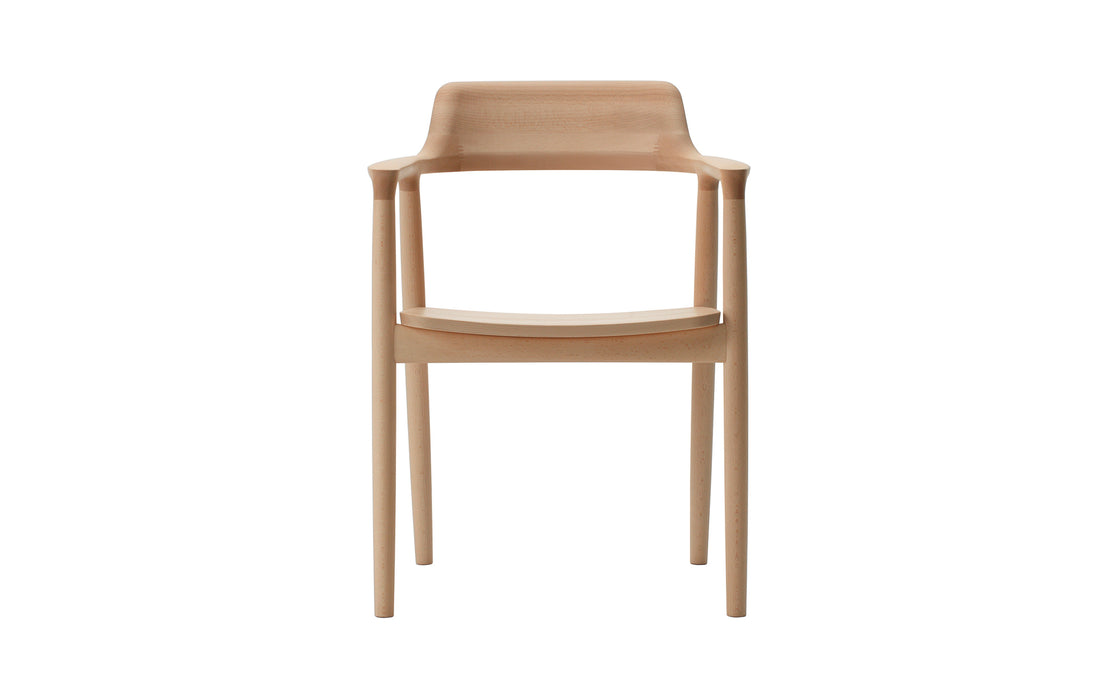Hiroshima armchair - wooden seat