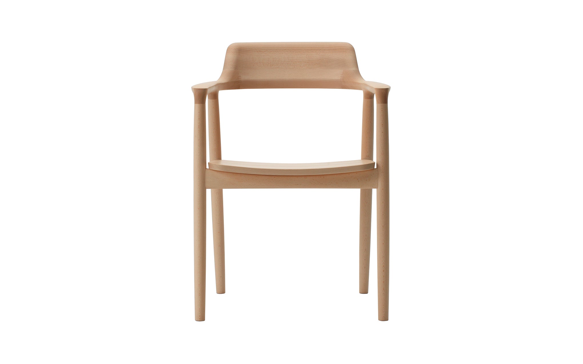 Hiroshima armchair - wooden seat