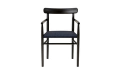 Lightwood armchair - cushioned seat