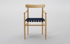 Lightwood armchair - webbed seat