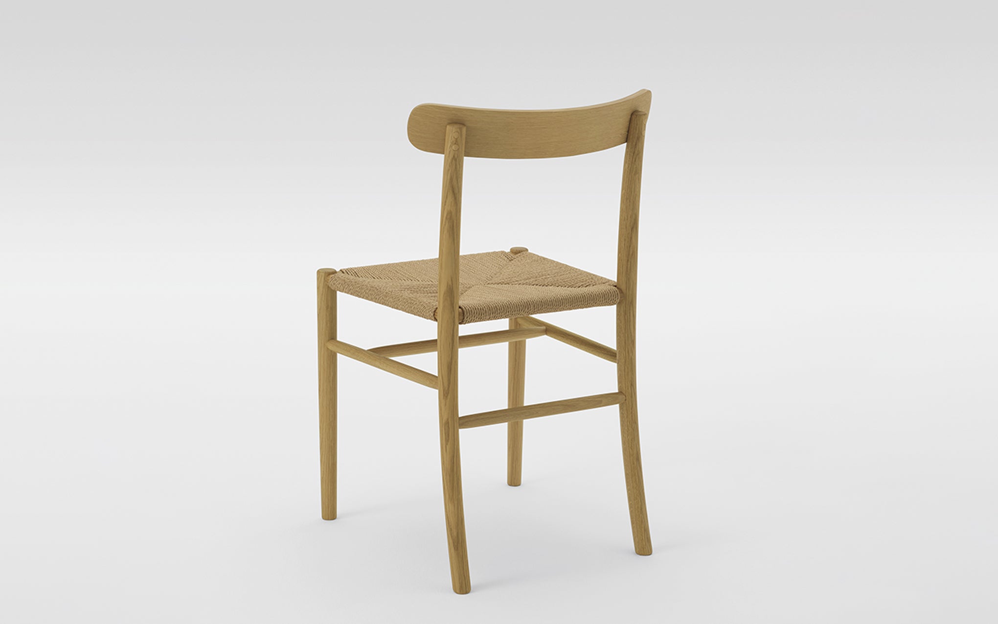 Lightwood chair - paper cord seat