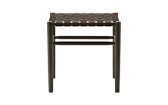 Lightwood low stool - webbed seat