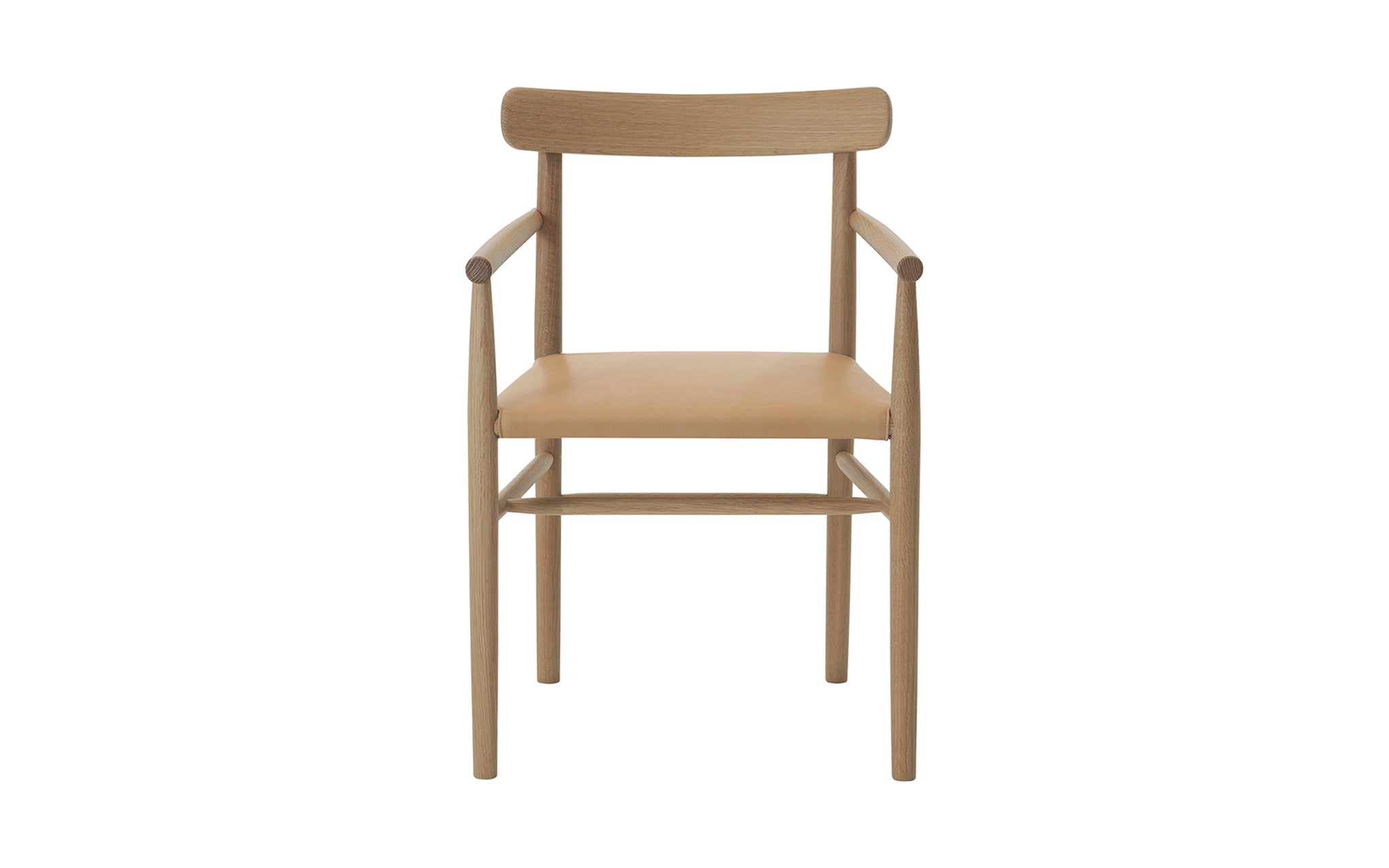 Lightwood armchair - cushioned seat