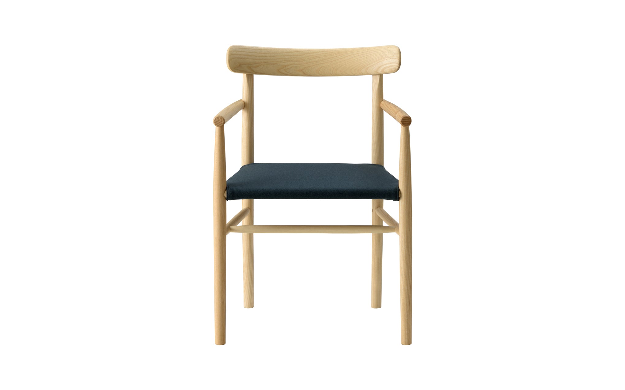 Lightwood armchair - cushioned seat