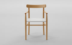 Lightwood armchair - mesh seat