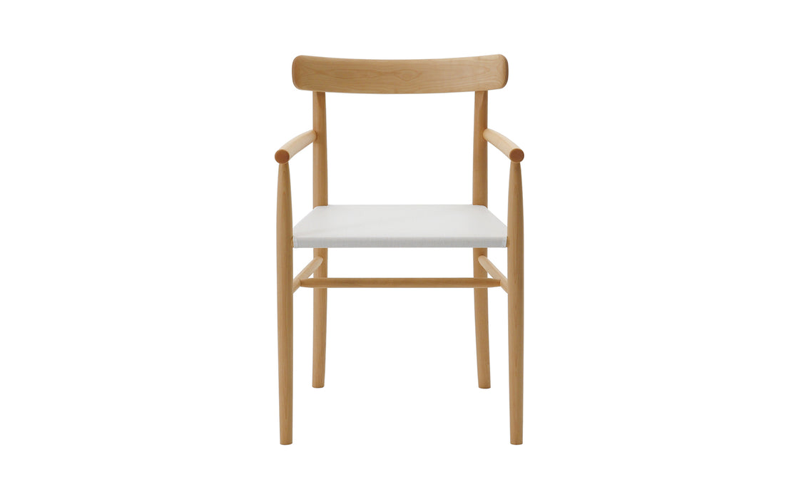 Lightwood armchair - mesh seat