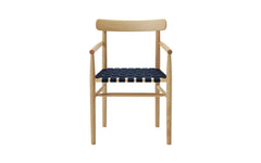 Lightwood armchair - webbed seat