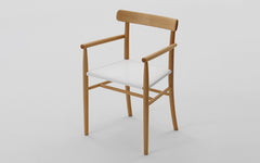 Lightwood armchair - mesh seat