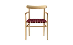 Lightwood armchair - webbed seat