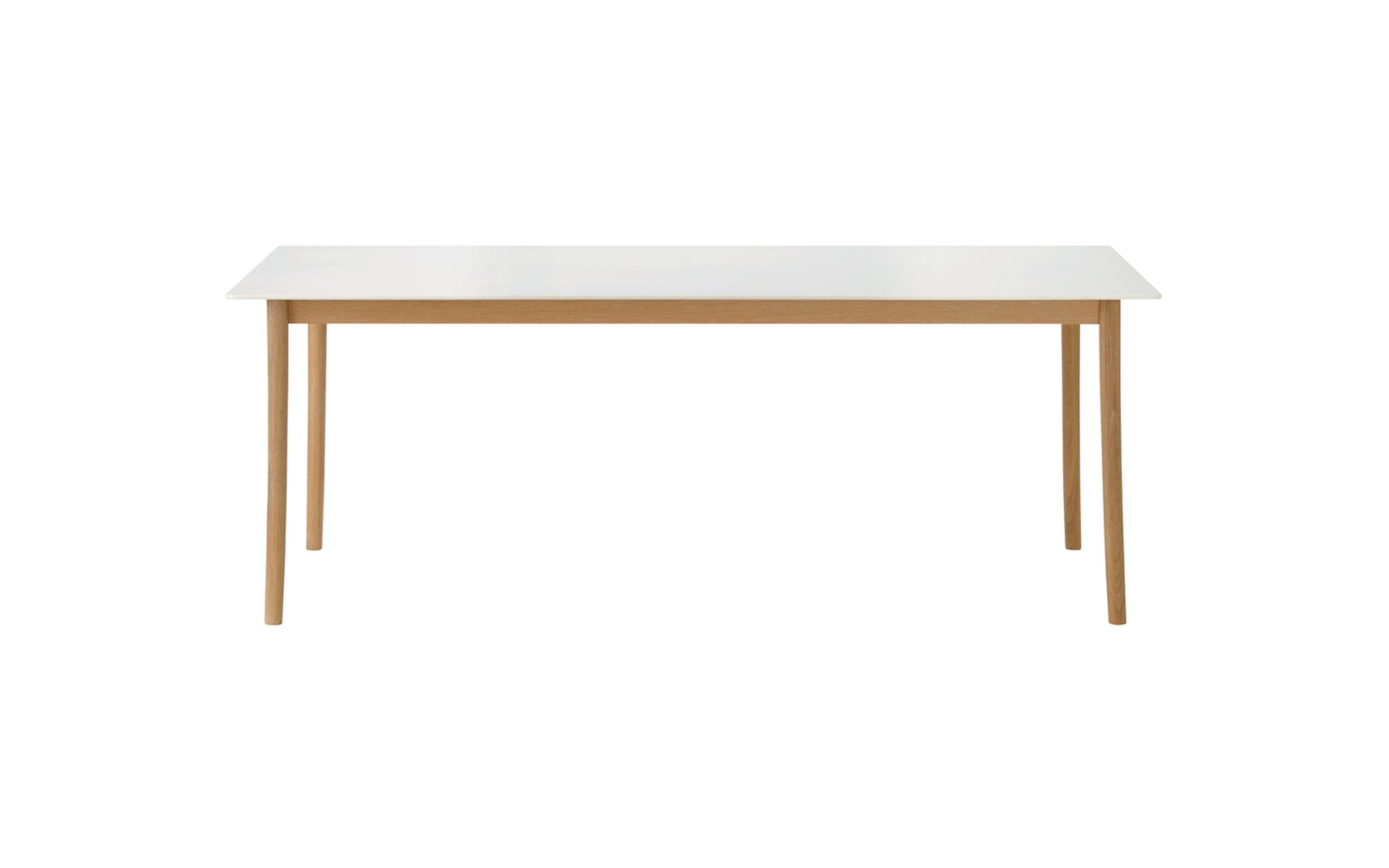 Lightwood dining table - corian top