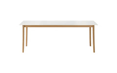 Lightwood dining table - corian top