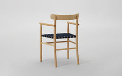 Lightwood armchair - webbed seat