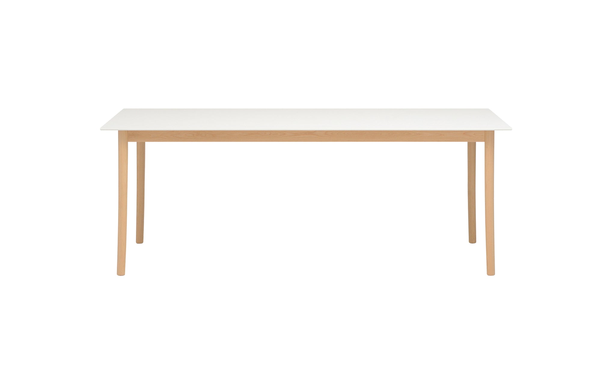 Lightwood dining table - corian top