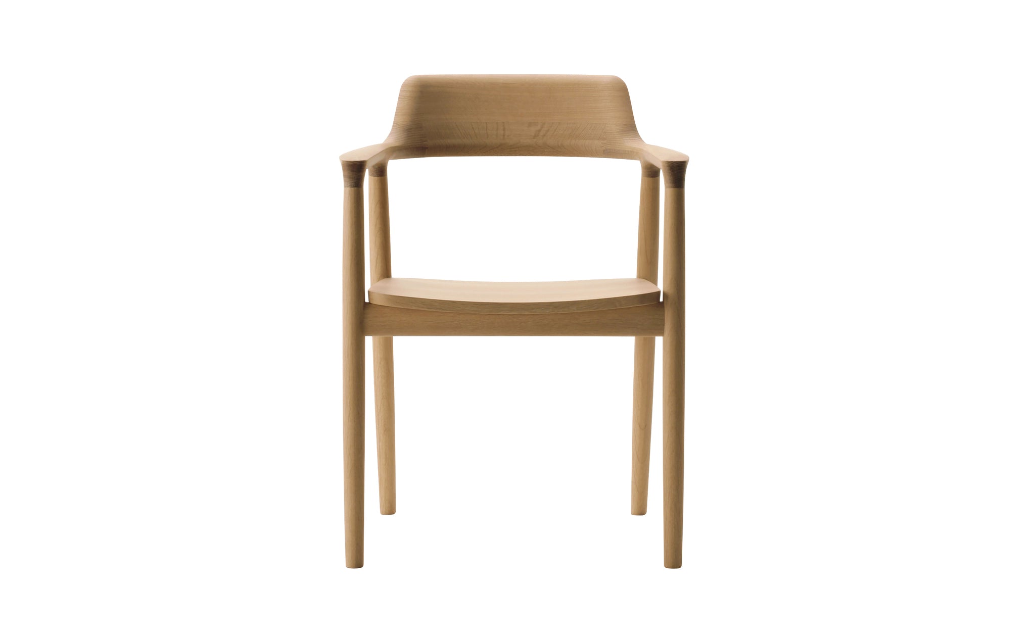 Hiroshima armchair - wooden seat by Naoto Fukasawa for Maruni | SCP